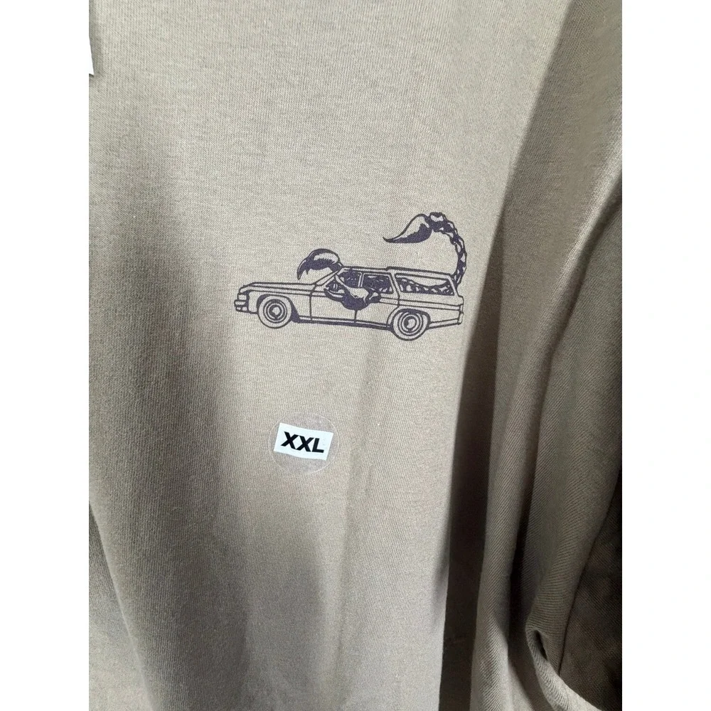 Vans Sting Wagon Short Sleeve Khaki T-Shirt XXL Mobile Infection Scorpion Car